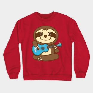 Sloth Ukulele Crewneck Sweatshirt